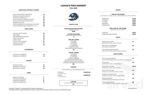 lamia's fish market menu